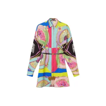 VERSACE Long-Sleeved Dresses Women's Multicolor