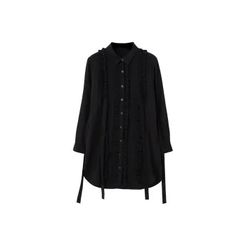 SOON FLOWER Long Sleeved Dress Women's Black