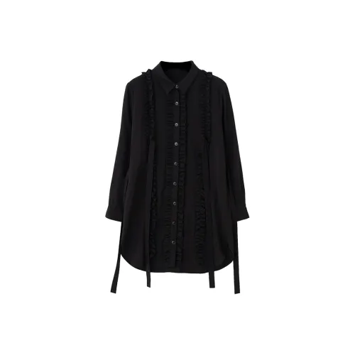 SOON FLOWER Long Sleeved Dress Women's Black