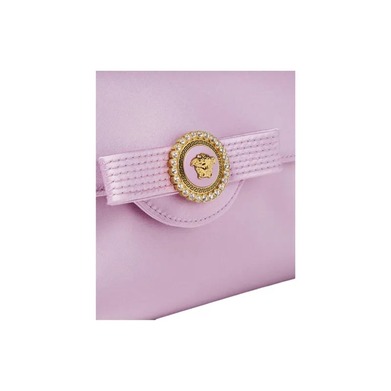 FANSIZHE Gianni Viscose With Mulberry Silk One Shoulder Clutch Women's Light Purple-4