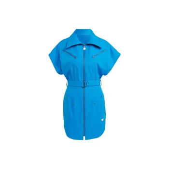 Adidas Short Sleeved Dresses Women's Blue