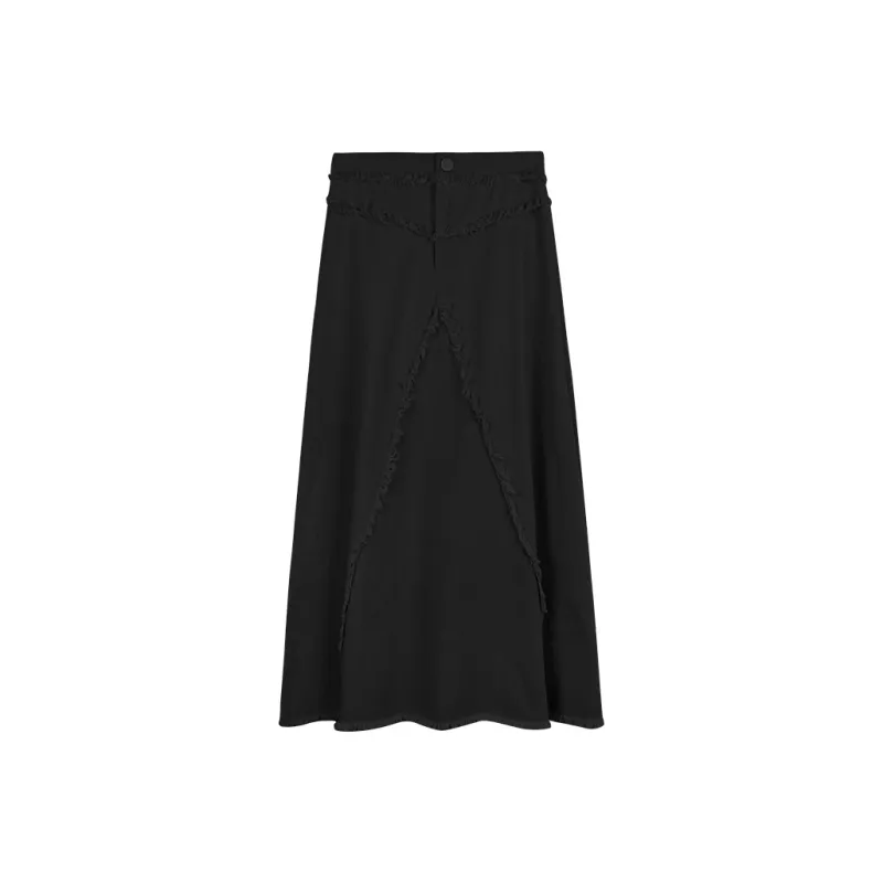 Kong Yili Denim Long Skirts Women's-3