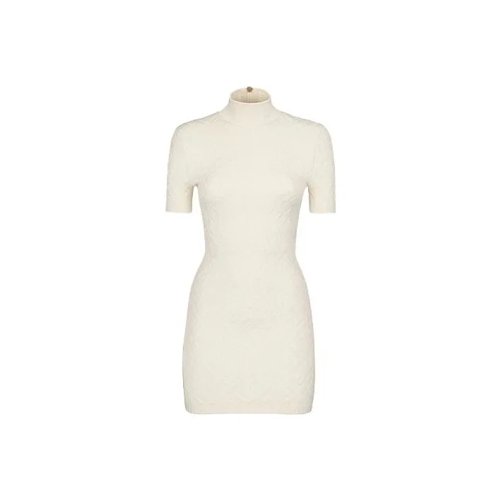 FENDI X Skims Embossed Short Sleeve Dress Connecticut-0