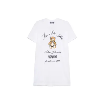MOSCHINO Teddy Bear Printed T Shirt Dress