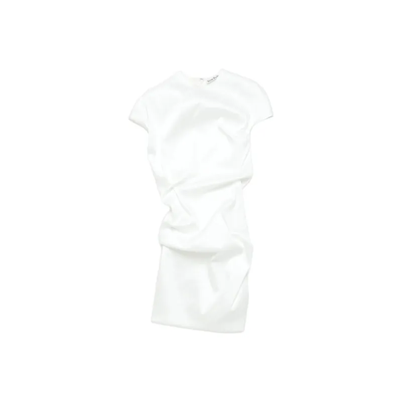 Acne Studios Short Sleeved Dress Women's White-0