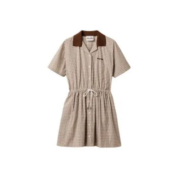 MIU MIU Checked Mini Dress