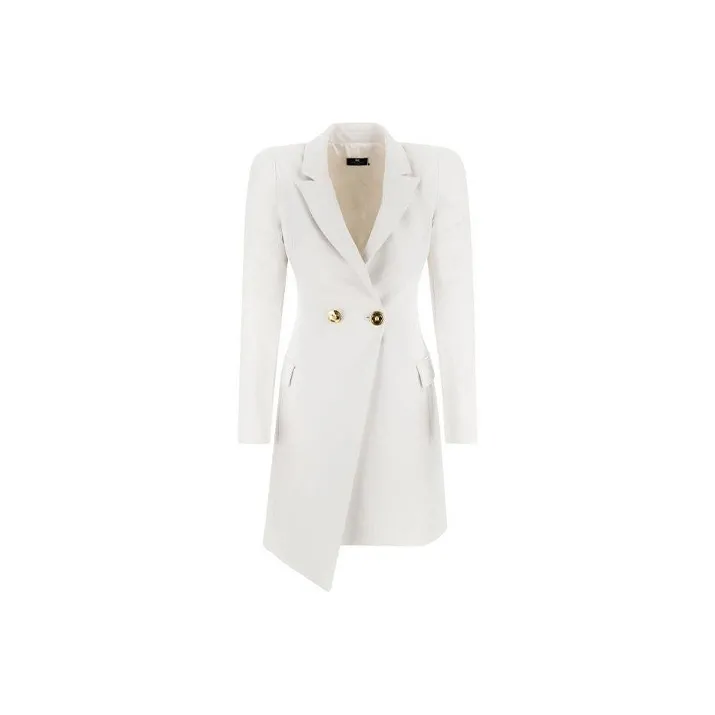 Elisabetta Franchi A-Line Skirt Dress White-0