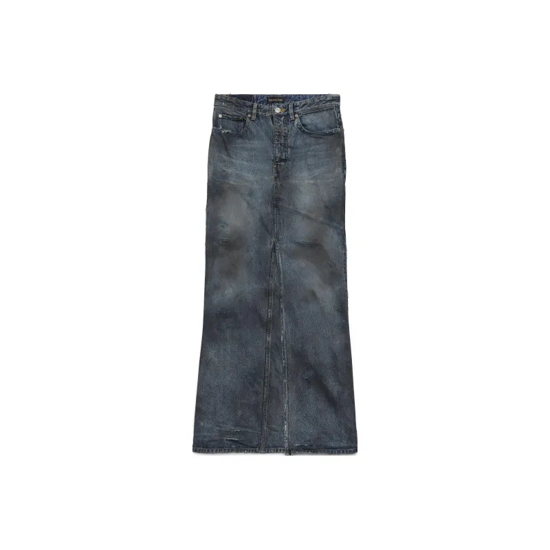 Balenciaga Maxi Skirt Light Blue-0