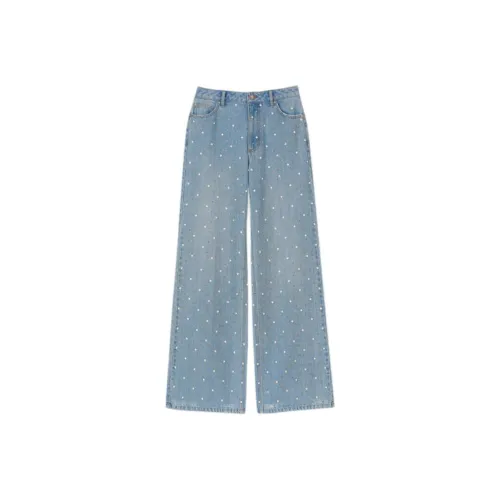Sandro Rhinestoned Jeans