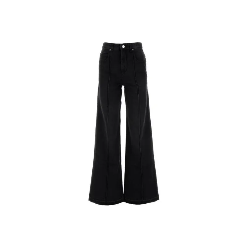 ISABEL MARANT Noldy Logo Patch Jeans-0