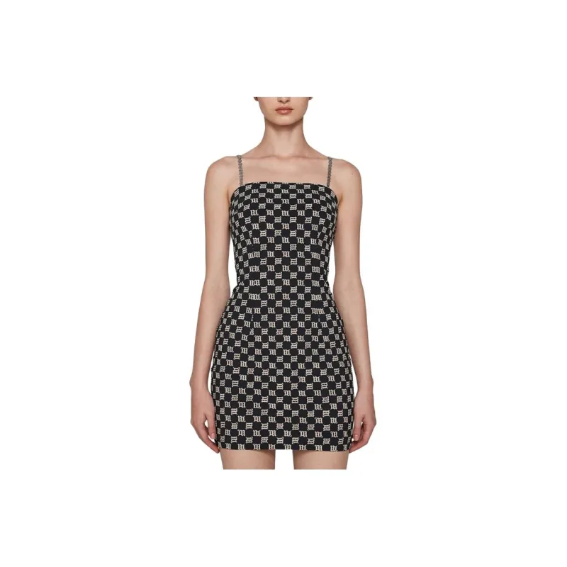 Misbhv Monogram Sleeveless Mini Dress-0