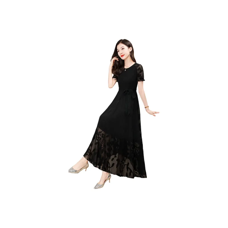 Cypress House Short Sleeved Dress Women's Black-0