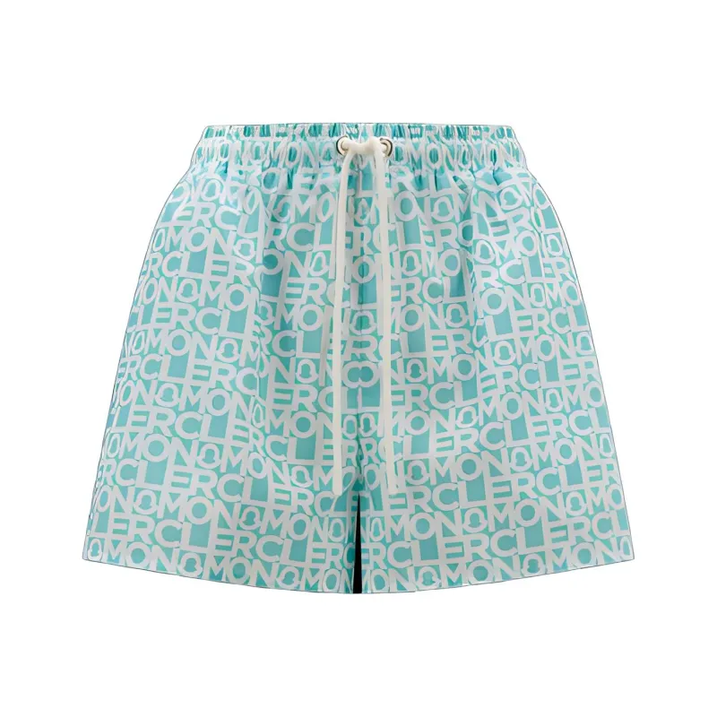 Moncler Logo print Drawstring Shorts-0