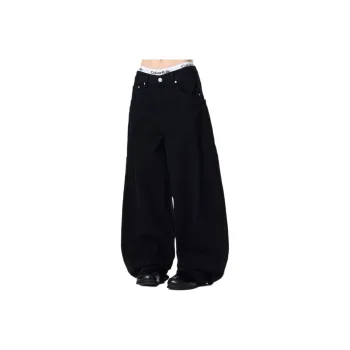 BENGEN Jeans Unisex Black