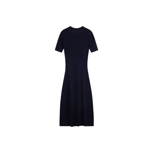 CALVIN KLEIN Short Sleeved Dress Women's Navy Blue