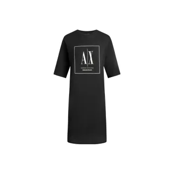 ARMANI EXCHANGE Short Sleeved Dresses Women's Black