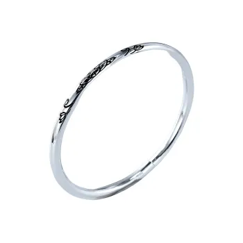 HAOYINFANG S999 Fine Silver Sterling Silver Bracelets Women's