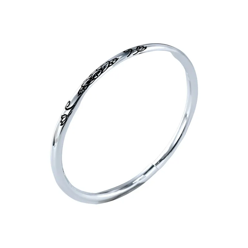 HAOYINFANG S999 Fine Silver Sterling Silver Bracelets Women's-0