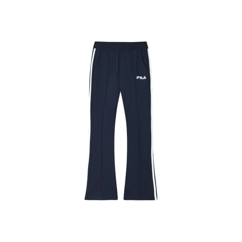 FILA Knitted Sweatpants Women's Dark Ship Blue-0