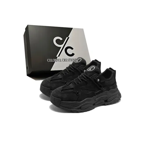 Colorful Creations Slip Resistant, Abrasion Resistant, Breathable Low Top Chunky Sneakers Men's
