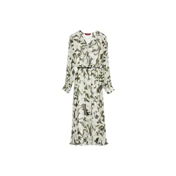 MaxMara Studio Long Sleeved Dress Women's Turquoise