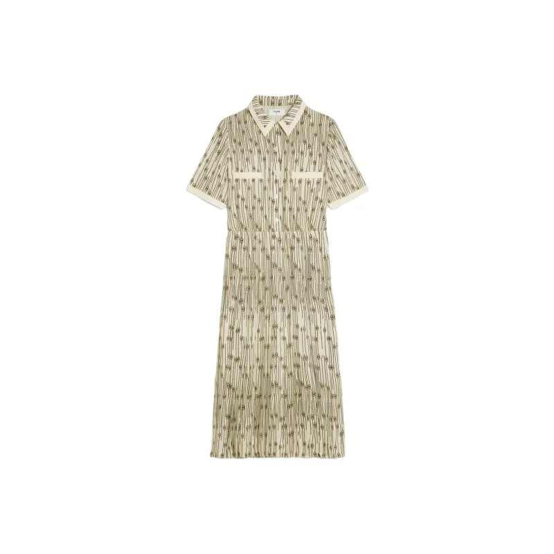 CELINE Slip Dresses Women's Ivory White-0