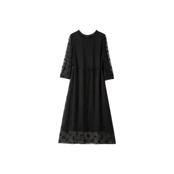 To The West Long-Sleeved Dresses Women's Black