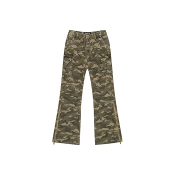 SMFK Cargo Pants Women's Green Camouflage