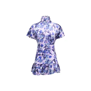 ISABEL MARANT Short Sleeved Dresses Women's Purple