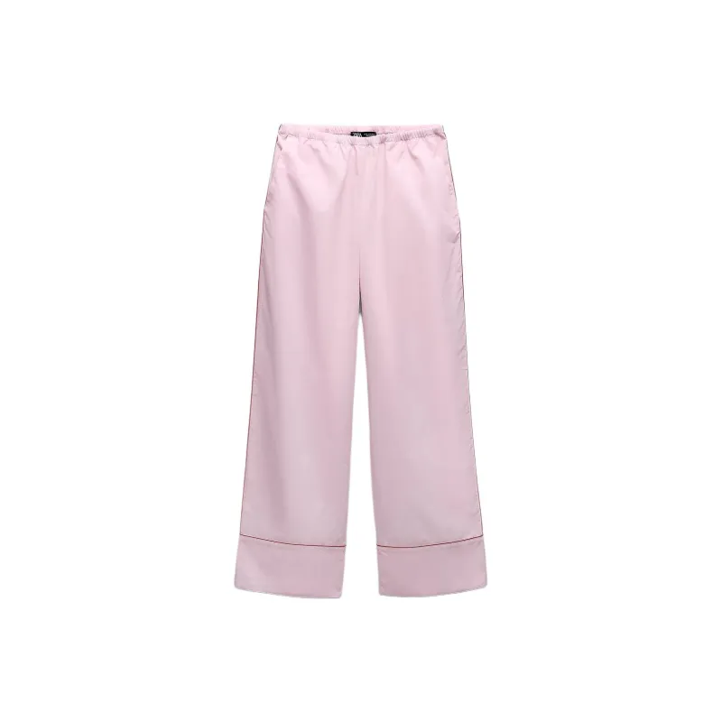 ZARA Casual Pants Women's Pink-0