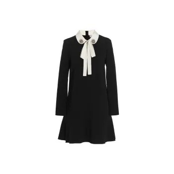 RED VALENTINO Long Sleeved Dresses Women's Black