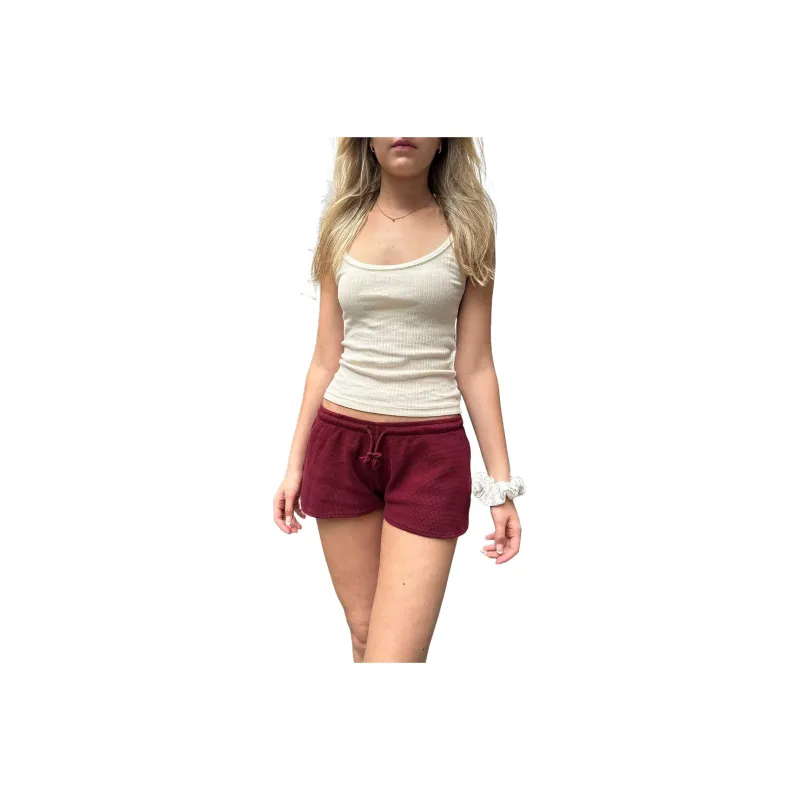 Brandy Melville Casual Shorts Women's Burgundy-0