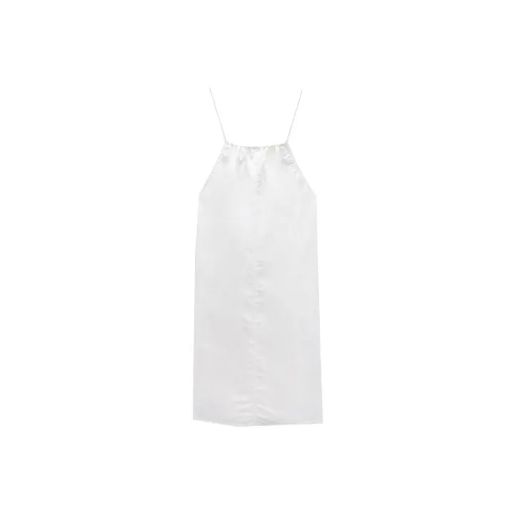 ZARA Slip Dresses Women's White-0