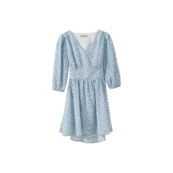 YUMOMO STAR Long-Sleeved Dresses Women's Sky Blue