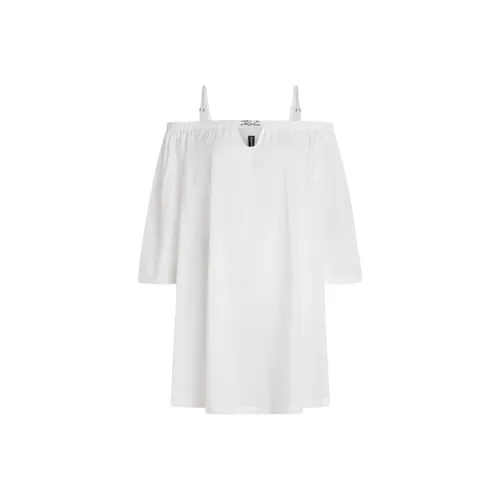 KARL LAGERFELD / Karl Lagerfeld Jeans Signature Semi sheer Beach Dress