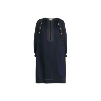 Givenchy Button Detailed Midi Dress