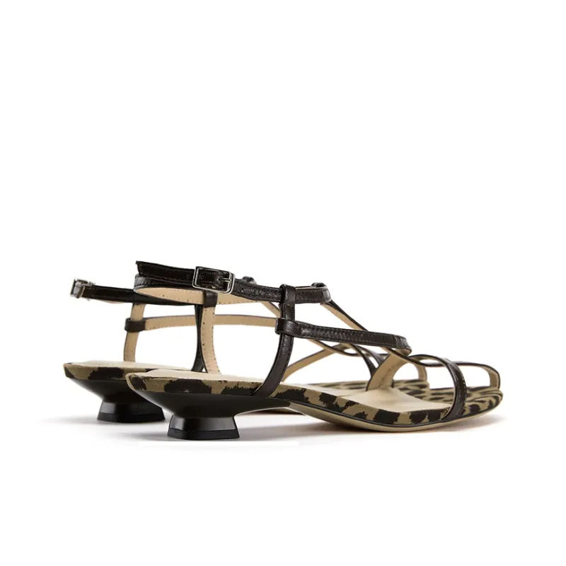 Marie Claire One Strap Sandals Women's Lava Nama Chocolate Brown-4