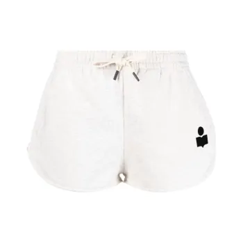ISABEL MARANT ETOILE Logo Printed Drawstring Shorts