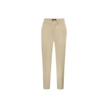 MaxMara Studio Casual Pants Women's Light Coffee