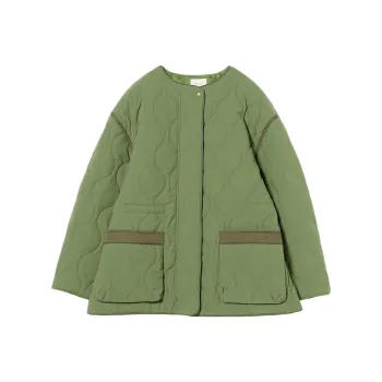 Beams Puffer Jacket Women's Olive Green