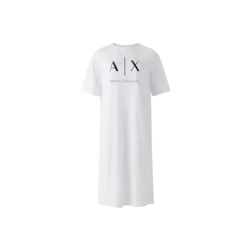 ARMANI EXCHANGEAE Short Sleeved Dress Women's White