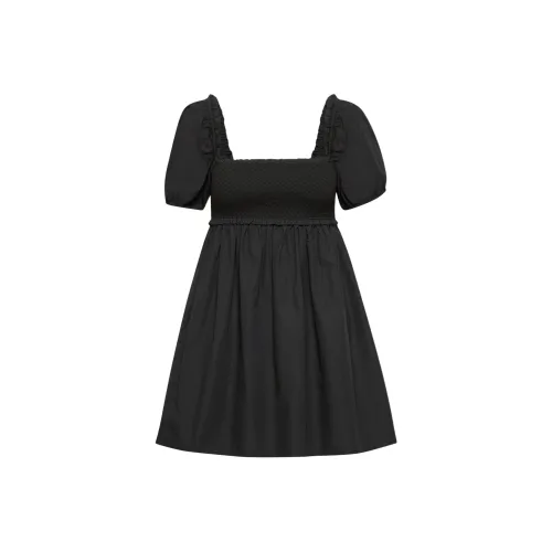 ARITZIA Sunday Best Hadley Poplin Dress Short-Sleeved Dresses Women's Black