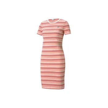 PUMA Short Sleeved Dress Women's Light Pink