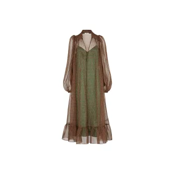 FENDI SS22 Long-Sleeved Dresses Women's Multicolor