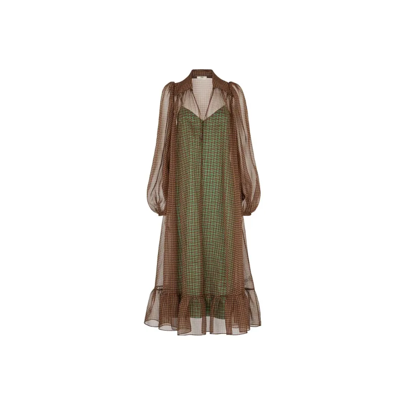 FENDI SS22 Long-Sleeved Dresses Women's Multicolor-0