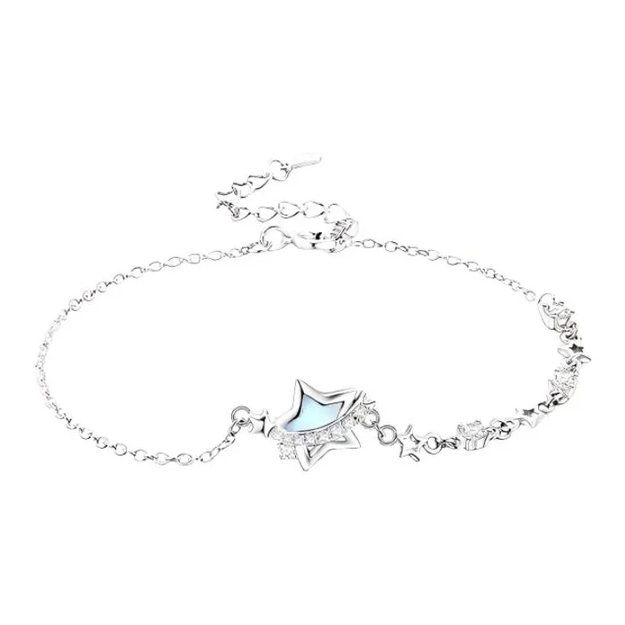R Z Y S925 Silver Bracelets Women's-0