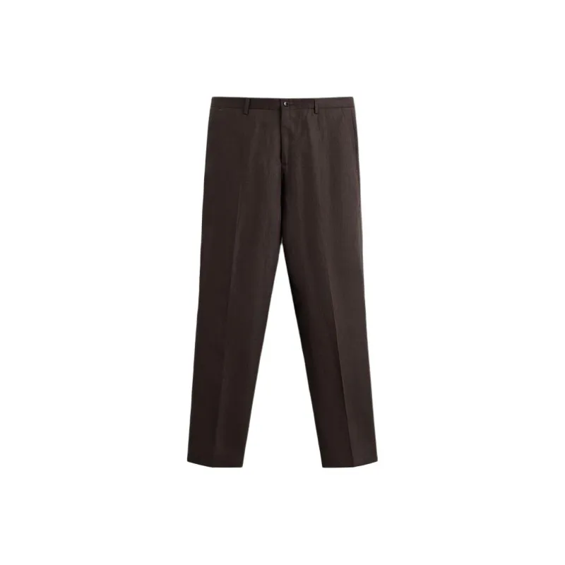 ZARA Suit Trouser Men's Dark Brown-0