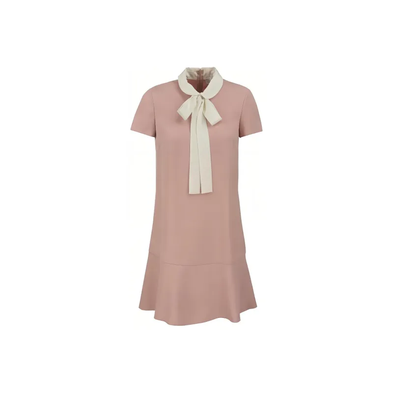 RED VALENTINO Short Sleeved Dresses Women's Pink-0