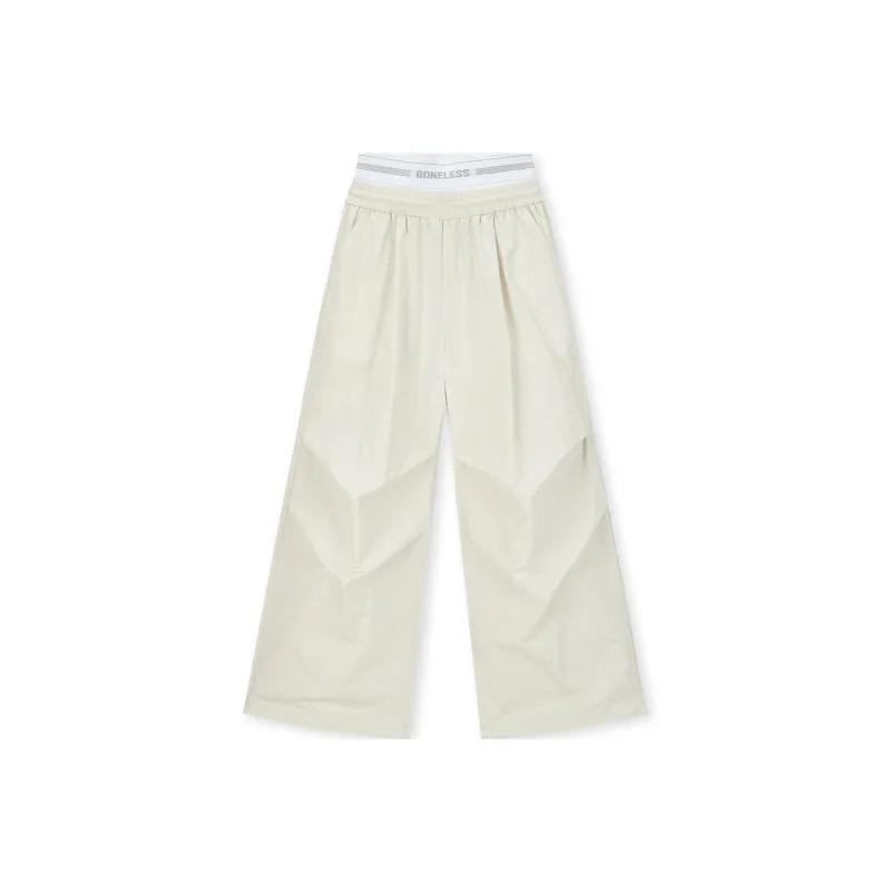 BONELESS Casual Pants Women's Beige Apricot-0