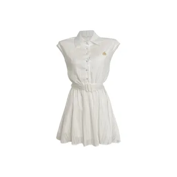 Incolore Short Sleeved Dresses Women's White